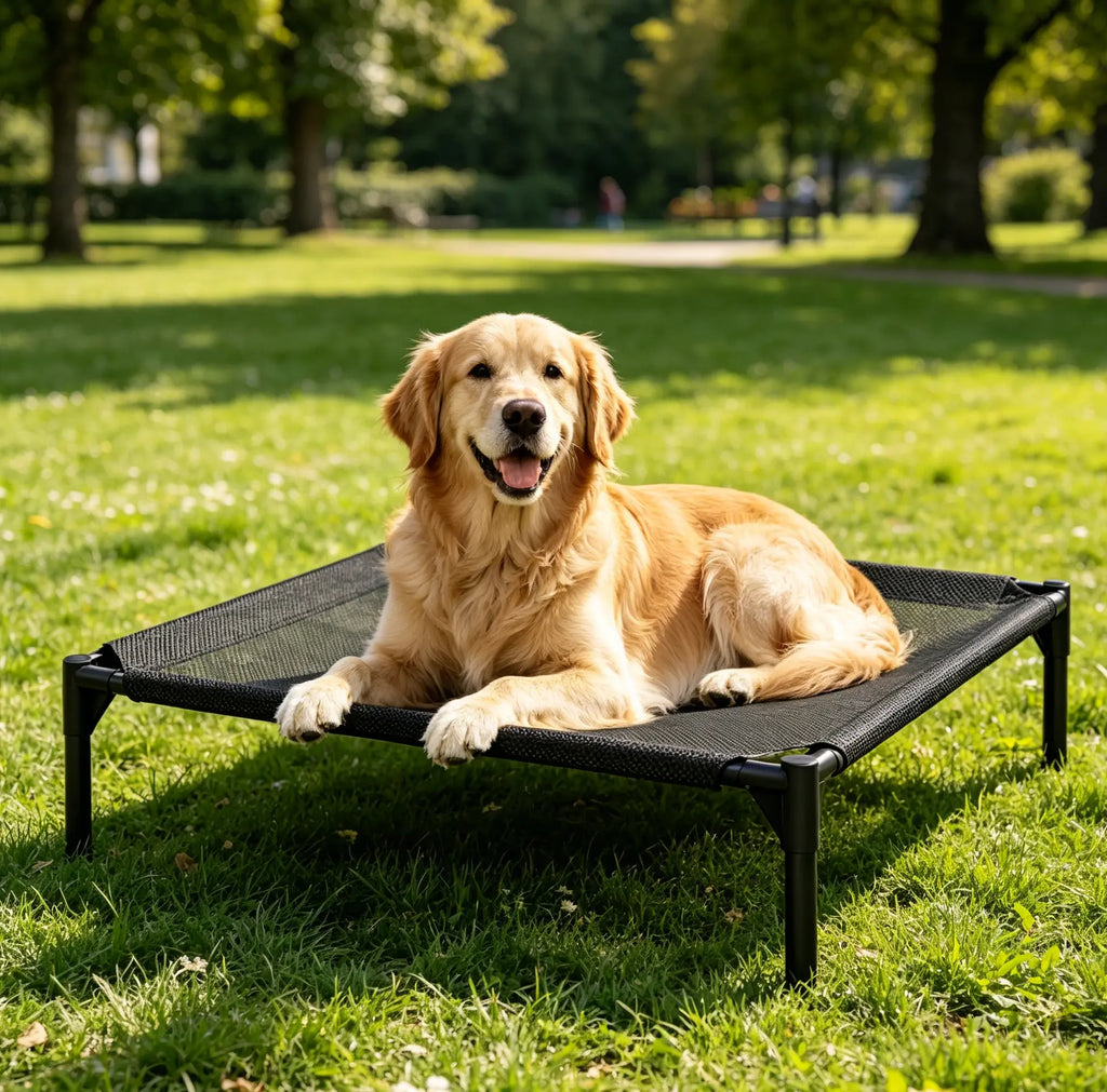 「Pawplanet」Breathable Elevated Cooling Dog Bed,Breathable Mesh/Oxford Cloth Pet Bed ,Breathable Textilene Mesh,Portable Raised Bed for Indoor&Outdood Use Summer Petlover Outdoorfun,Mesh Dog Bed,Elevated Dog Bed,Suspended Dog Bed,Valuxe Elevated Dog Bed